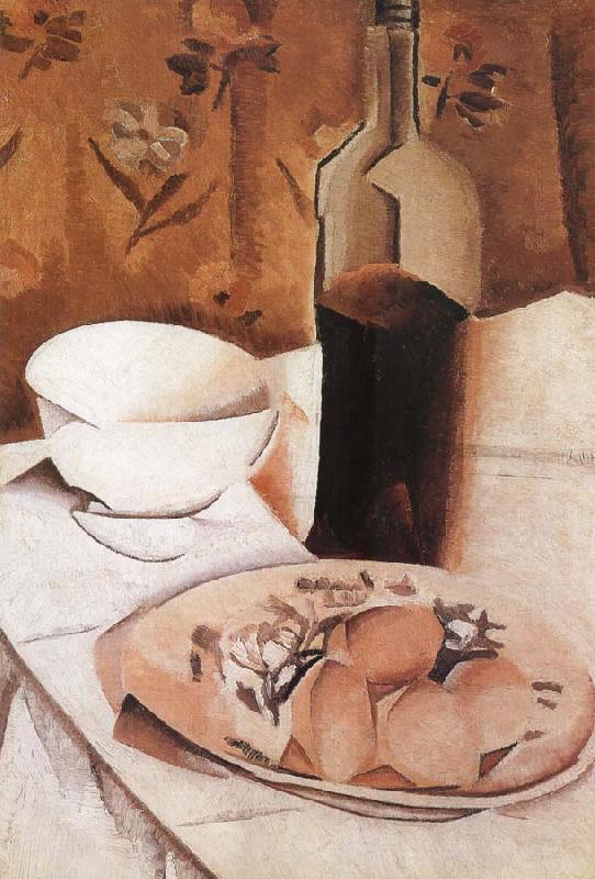 Juan Gris The Still life having egg and bottle oil painting picture